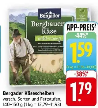 Edeka Bergader bergbauern käse mild-nussig Angebot
