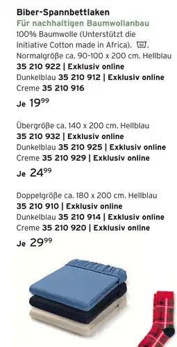 Tchibo Biber-spannbettlaken Angebot