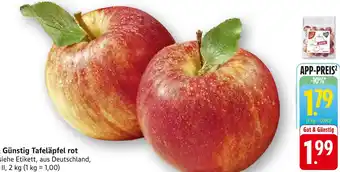 Edeka Gut & günstig tafeläpfel rot Angebot