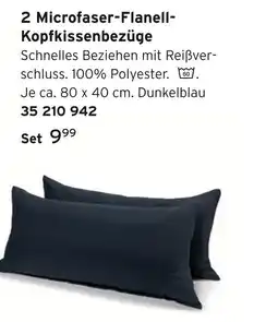 Tchibo 2 microfaser-flanell-kopfkissenbezüge Angebot