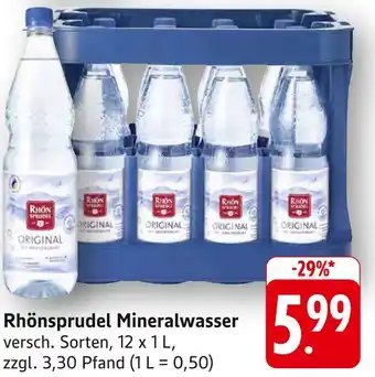 Edeka Rhönsprudel original Angebot