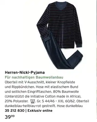 Tchibo Herren-nicki-pyjama Angebot