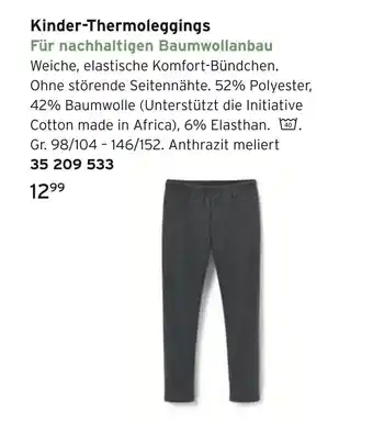 Tchibo Kinder-thermoleggings Angebot