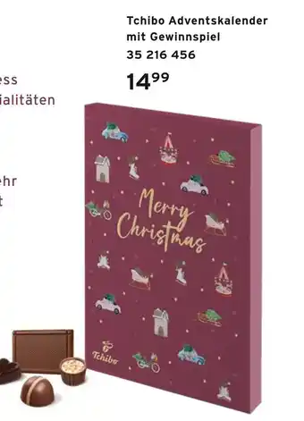 Tchibo Tchibo adventskalender mit gewinnspiel Angebot