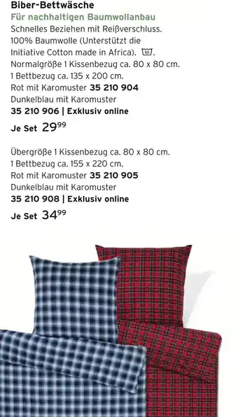 Tchibo Biber-bettwäsche Angebot