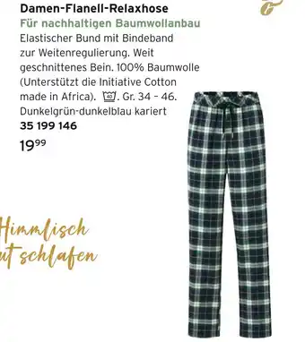 Tchibo Damen-flanell-relaxhose Angebot