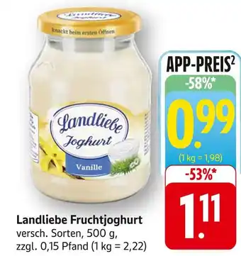 Edeka Landliebe fruchtjoghurt vanille Angebot