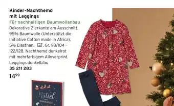 Tchibo Kinder-nachthemd mit leggings Angebot