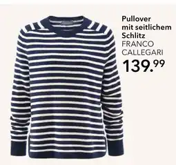 Peek & Cloppenburg Hamburg Franco callegari pullover mit seitlichem schlitz Angebot