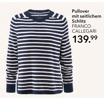 Peek & Cloppenburg Hamburg Franco callegari pullover mit seitlichem schlitz Angebot