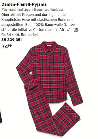 Tchibo Damen-flanell-pyjama Angebot