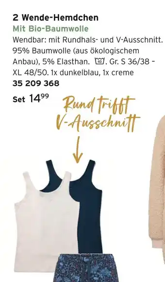 Tchibo 2 wende-hemdchen Angebot