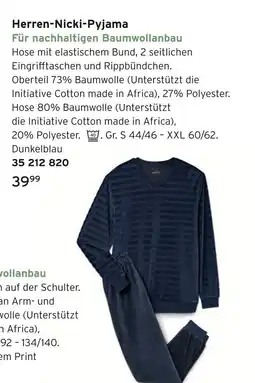 Tchibo Herren-nicki-pyjama Angebot