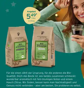 Tchibo Kaffeekulturschaft bio äthiopien ganze bohne Angebot