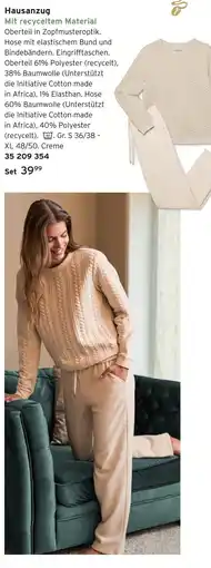 Tchibo Hausanzug Angebot