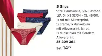 Tchibo 5 slips Angebot