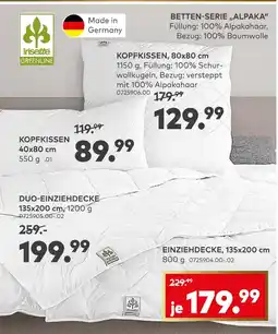 porta Kopfkissen Angebot