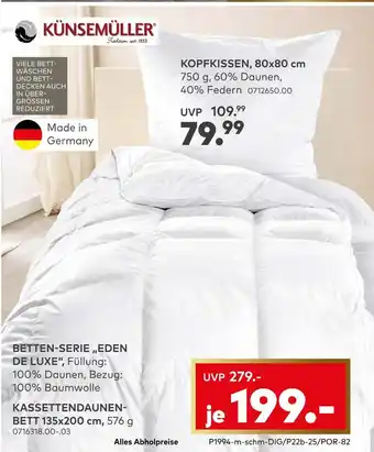 porta Künsemüller kopfkissen Angebot