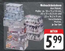 Edeka Weihnachtskeksdosen Angebot