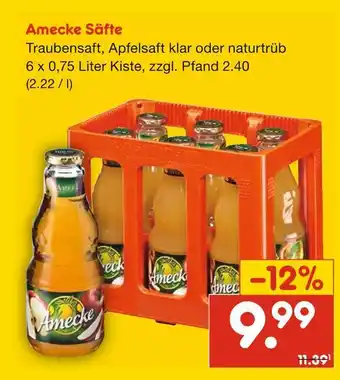 Netto Marken-Discount Amecke säfte Angebot