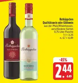 Edeka Rotkäppchen glühwein Angebot