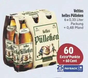 Edeka Veltins helles pülleken Angebot