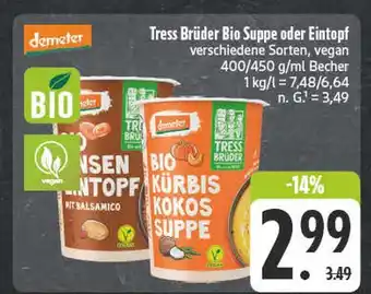 Edeka Demeter bio kürbis kokos suppe Angebot