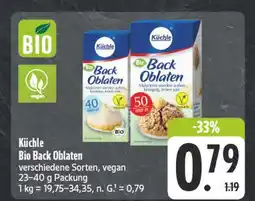 Edeka Küchle bio back oblaten 40 mm ø Angebot