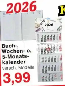 Jawoll Buch-, Wochen- o. 5-Monatskalender Angebot