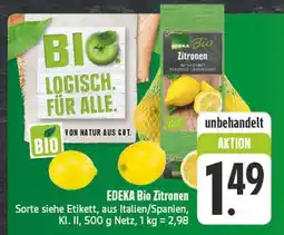 Edeka Edeka bio zitronen Angebot