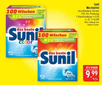 Marktkauf Sunil waschmittel Angebot