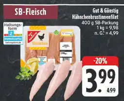Edeka Gut & günstig hähnchenbrustinnenfilet Angebot