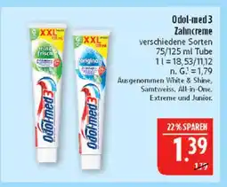 Marktkauf Odol-med 3 mini frisch zahncreme Angebot