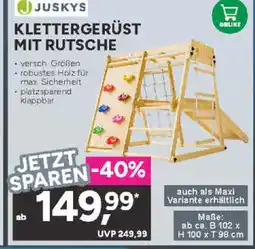 Marktkauf Juskys klettergerüst mit rutsche Angebot