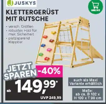 Marktkauf Juskys klettergerüst mit rutsche Angebot