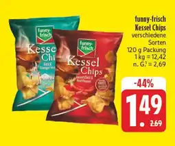 Edeka Funny-frisch kessel chips salt & vinegar Angebot