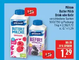 Marktkauf Milram butter milch drink himbeere Angebot