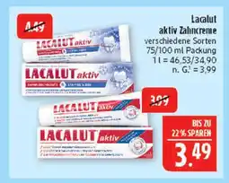 Marktkauf Lacalut aktiv zahncreme Angebot