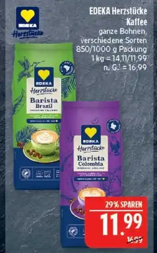 Marktkauf Edeka herzstücke barista brazil Angebot