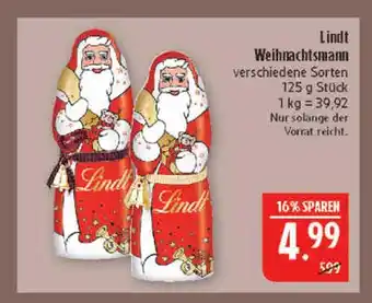 Marktkauf Lindt weihnachtsmann Angebot