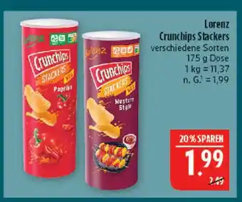 Marktkauf Lorenz crunchips stackers paprika Angebot