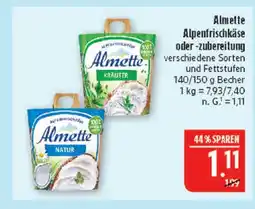 Marktkauf Almette alpenfrischkäse kräuter Angebot