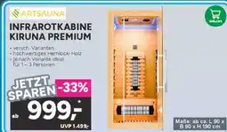 Marktkauf Artsauna infrarotkabine kiruna premium Angebot