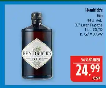 Marktkauf Hendrick's gin Angebot