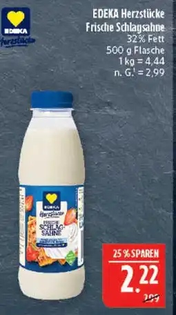 Marktkauf Edeka herzstücke frische schlagsahne Angebot