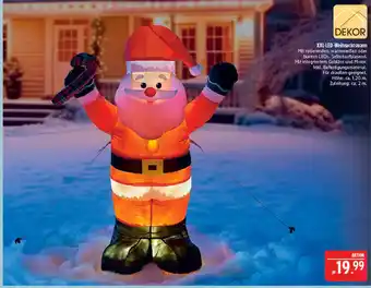 Marktkauf Dekor xxl-led-weihnachtsmann Angebot