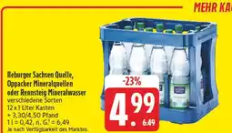 Edeka Ileburger sachsen quelle mineralwasser Angebot