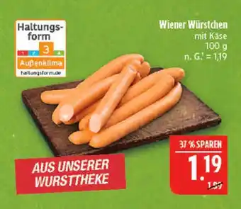Marktkauf Wiener würstchen mit käse Angebot