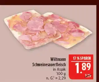 Marktkauf Wiltmann schweinesauerfleisch Angebot