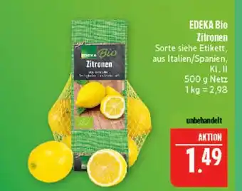Marktkauf Edeka bio zitronen Angebot
